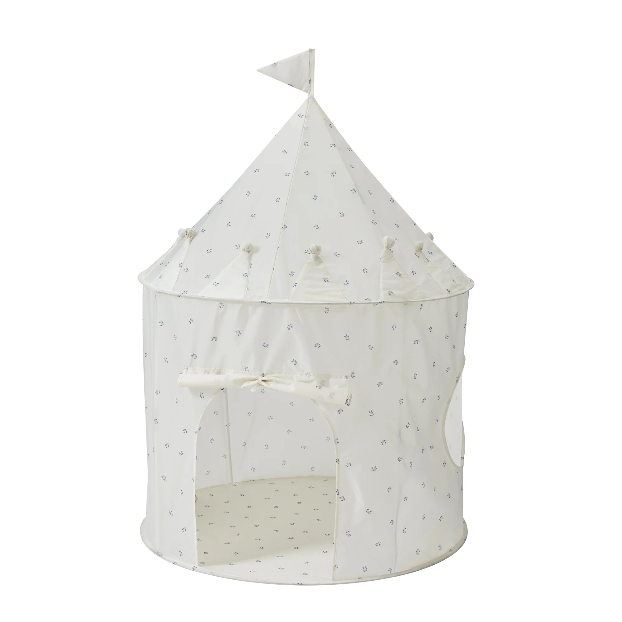 3 Sprouts Blueberry Ivory Recycled Fabric Play Tent 加拿大再生布料藍莓象牙色遊戲帳篷