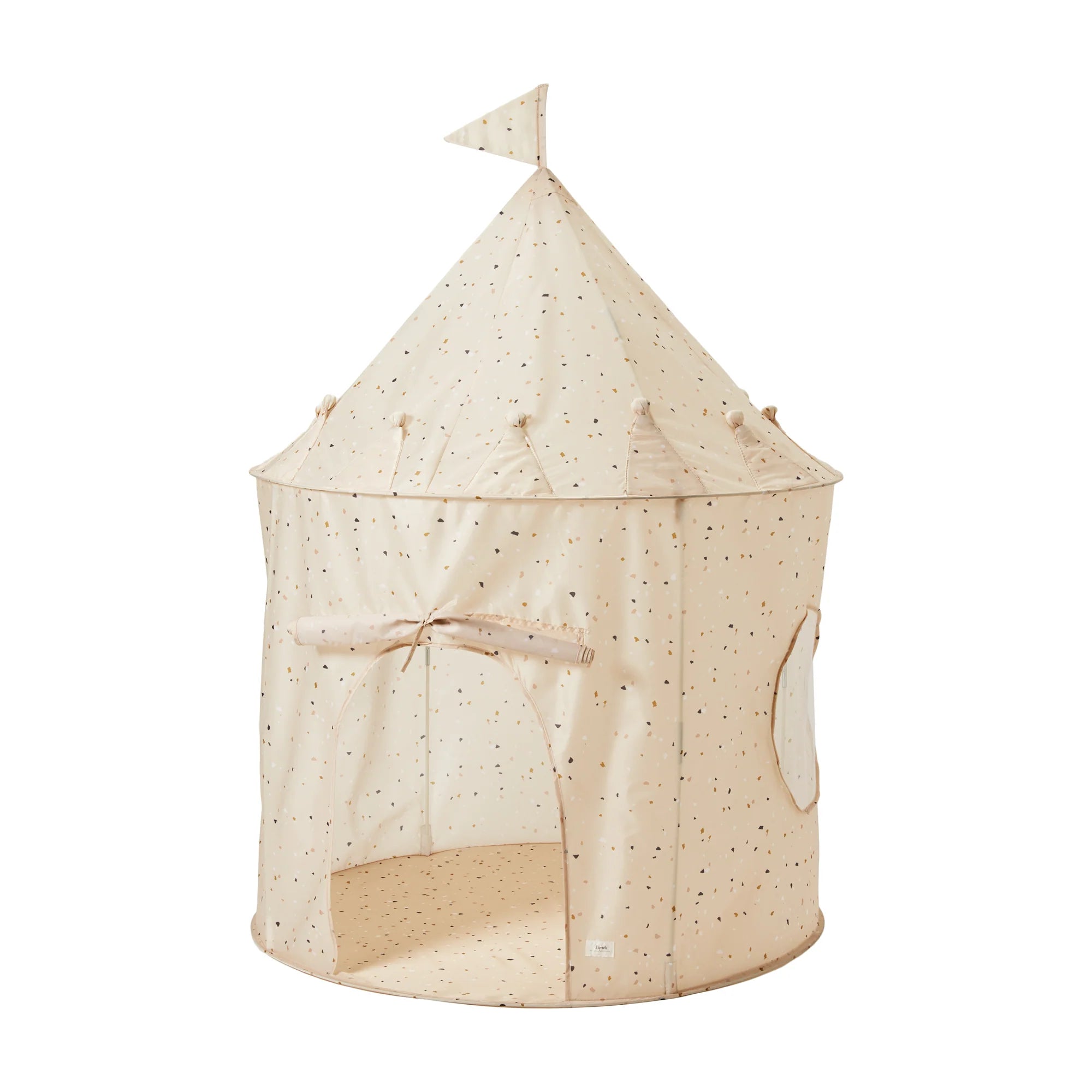 3 Sprouts Terrazzo Beige Recycled Fabric Play Tent 加拿大再生布料水磨石米色遊戲帳篷