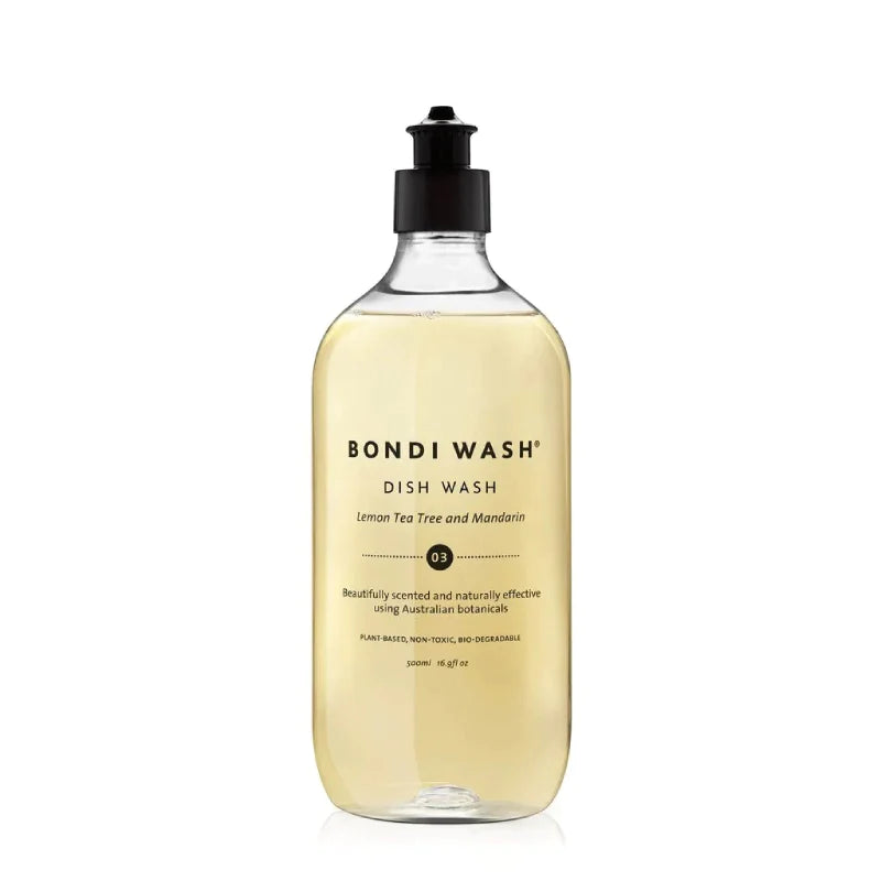 Bondi Wash Dish Wash Lemon Tea Tree & Mandarin 澳洲天然檸檬茶樹柑橘碗盤清潔液 500ml