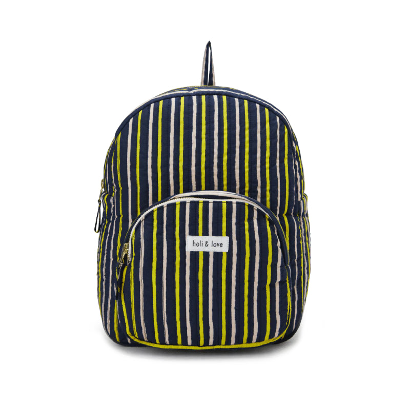 Holi & Love Stripes Backpack 條紋印花背包