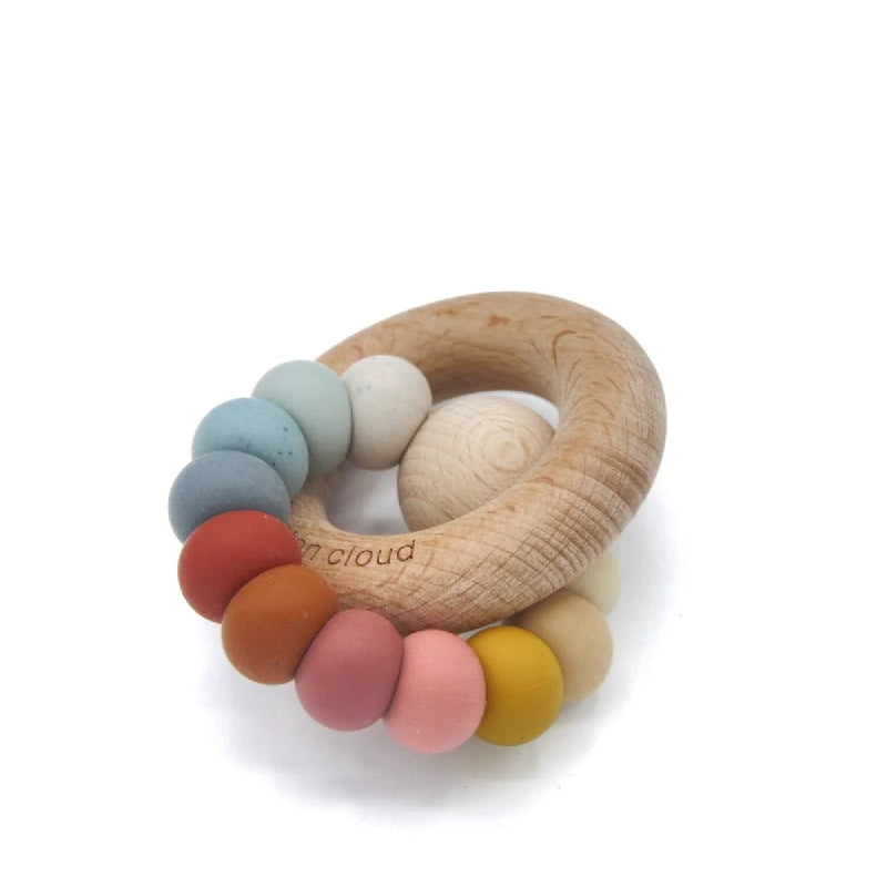 the cotton cloud Teething Ring Neutral 德國嬰幼兒玩具牙膠彩色