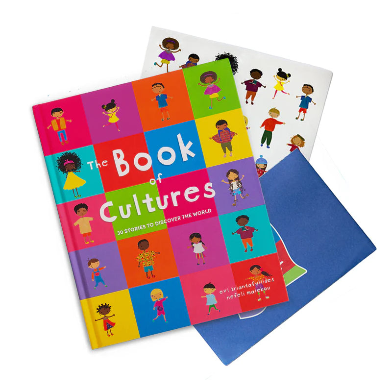 Worldwide Buddies The Book Of Cultures With Sticker & A Map 美國兒童多元文化教育書附貼紙和地圖