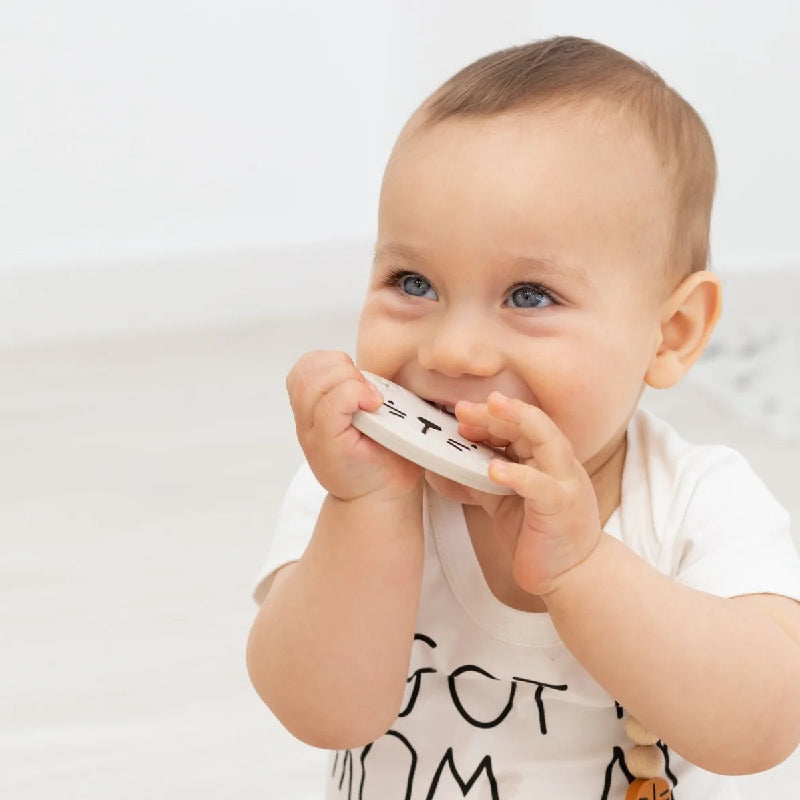 the cotton cloud Alfie The Lion Teether Sand Alfie 德國獅子矽膠牙膠沙灰色