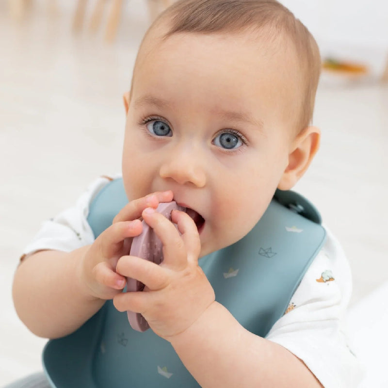 the cotton cloud Milo The Dog Teether Wild Rose Milo 德國小狗矽膠牙膠玫瑰色